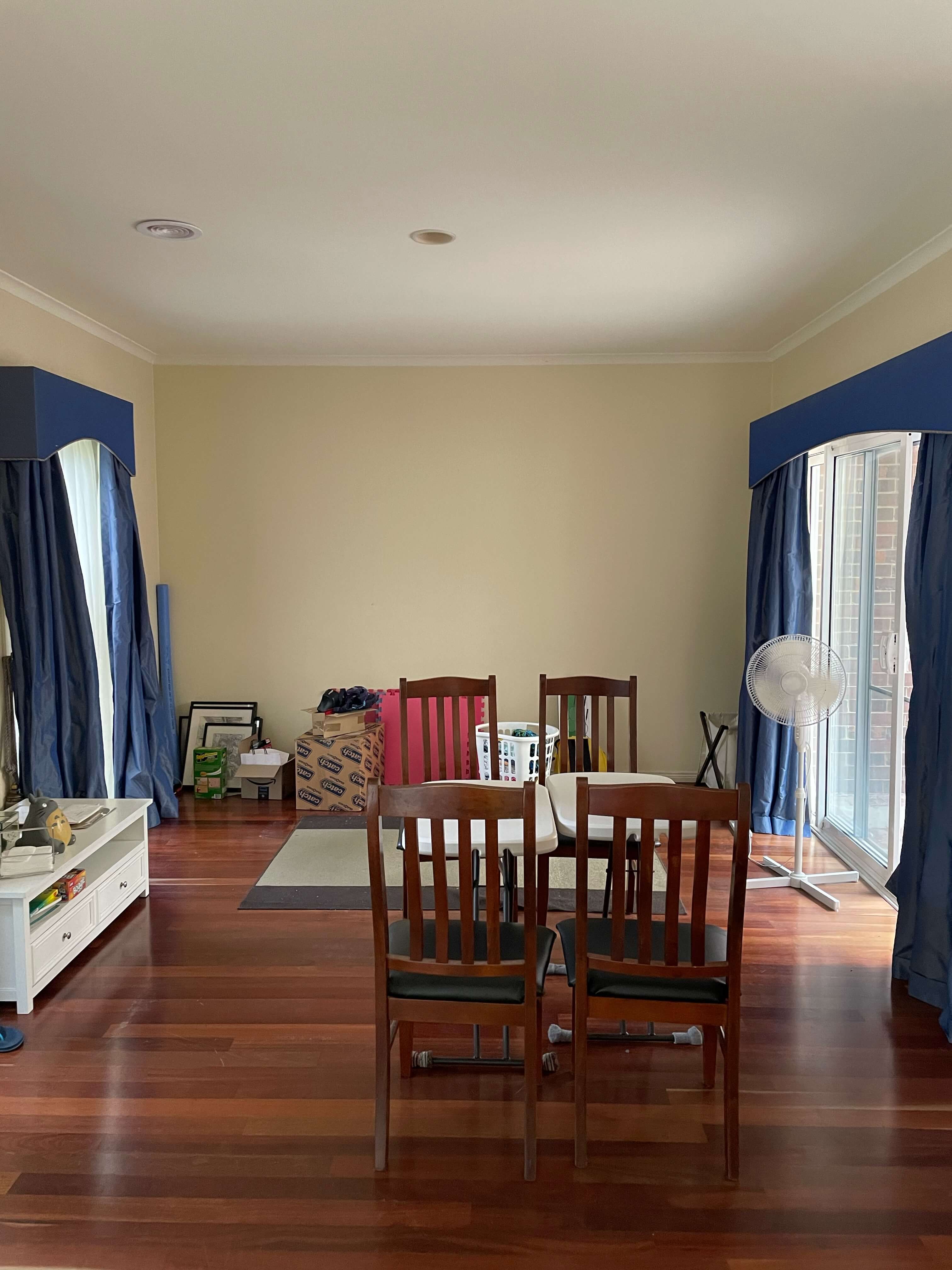 Before - non styled dining room